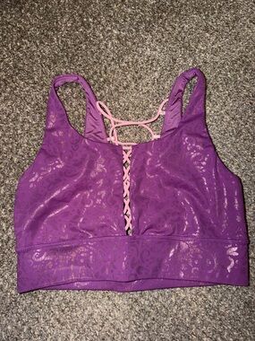 Crowned Athletics Golden Dreamer Sports Bra Size L